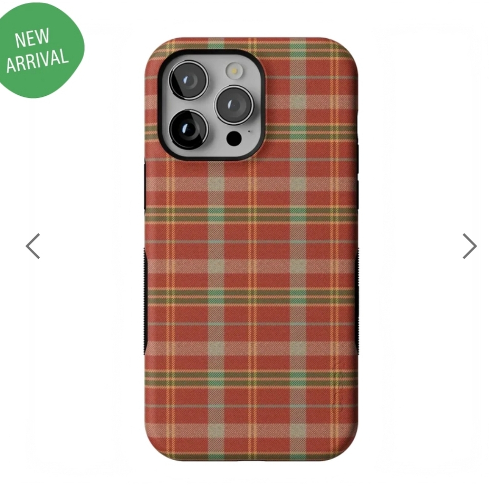 Spiced Chai Fall Plaid Case Iphone 14 Pro